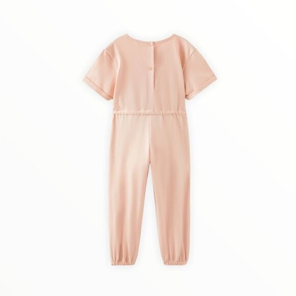 ZARA Kids | Pink | PLAIN PLUSH JUMPSUIT - Picture 2 of 6